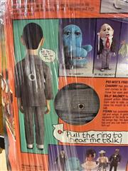 MATCHBOX PEE-WEE HERMAN DOLL Vintage Pull String(Broken)) Box has Damaged